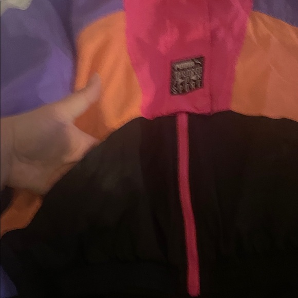 PUMA Women's Vibrant Jacket - Pink, Purple, Orange, Black - Picture 7 of 7